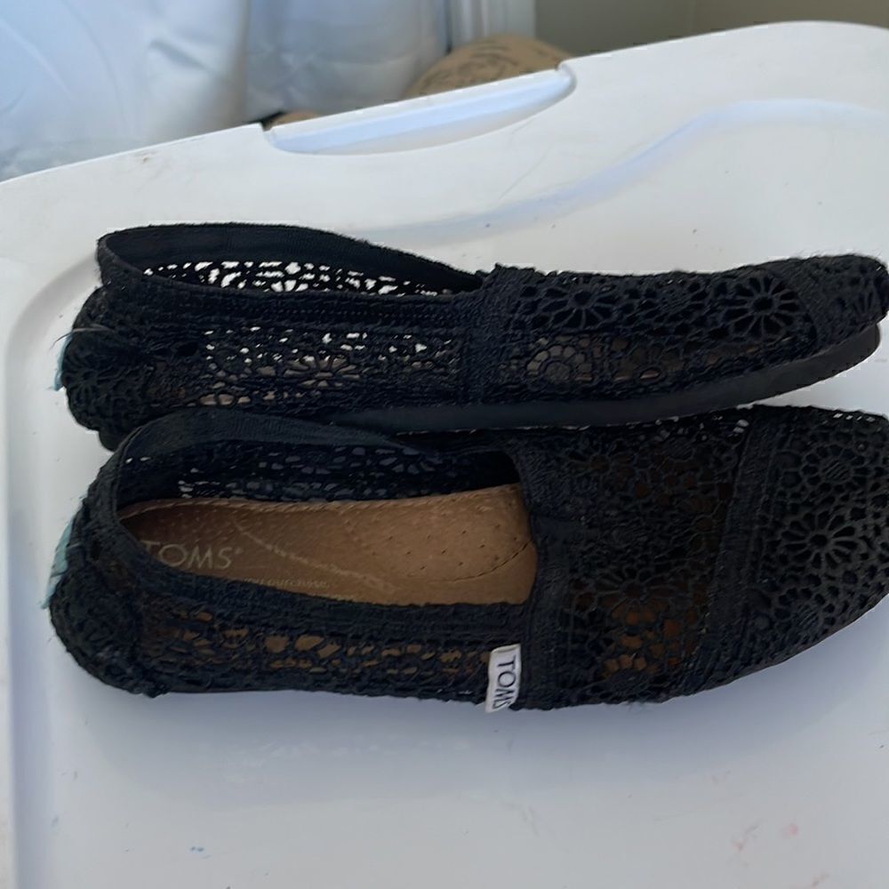 EUC! Toms Alpargata Moroccan Crochet - Size 6 - Picture 7 of 8